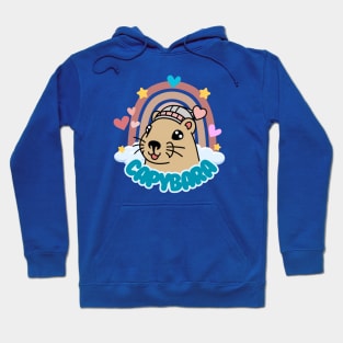 Rainbow cute Capybara Hoodie